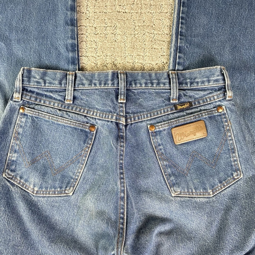 Vtg 90's Wrangler Jeans 33x33 Made In USA 100% Cotton 501903 Straight Leg Mens